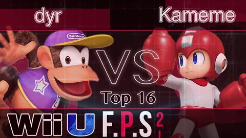 MVG|dyr (Diddy) vs. DNG|Kameme (Mega Man) - Wii U Top 16 - FPS2