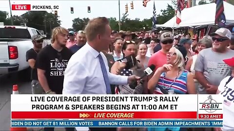 Trump rallygoer says kill Biden