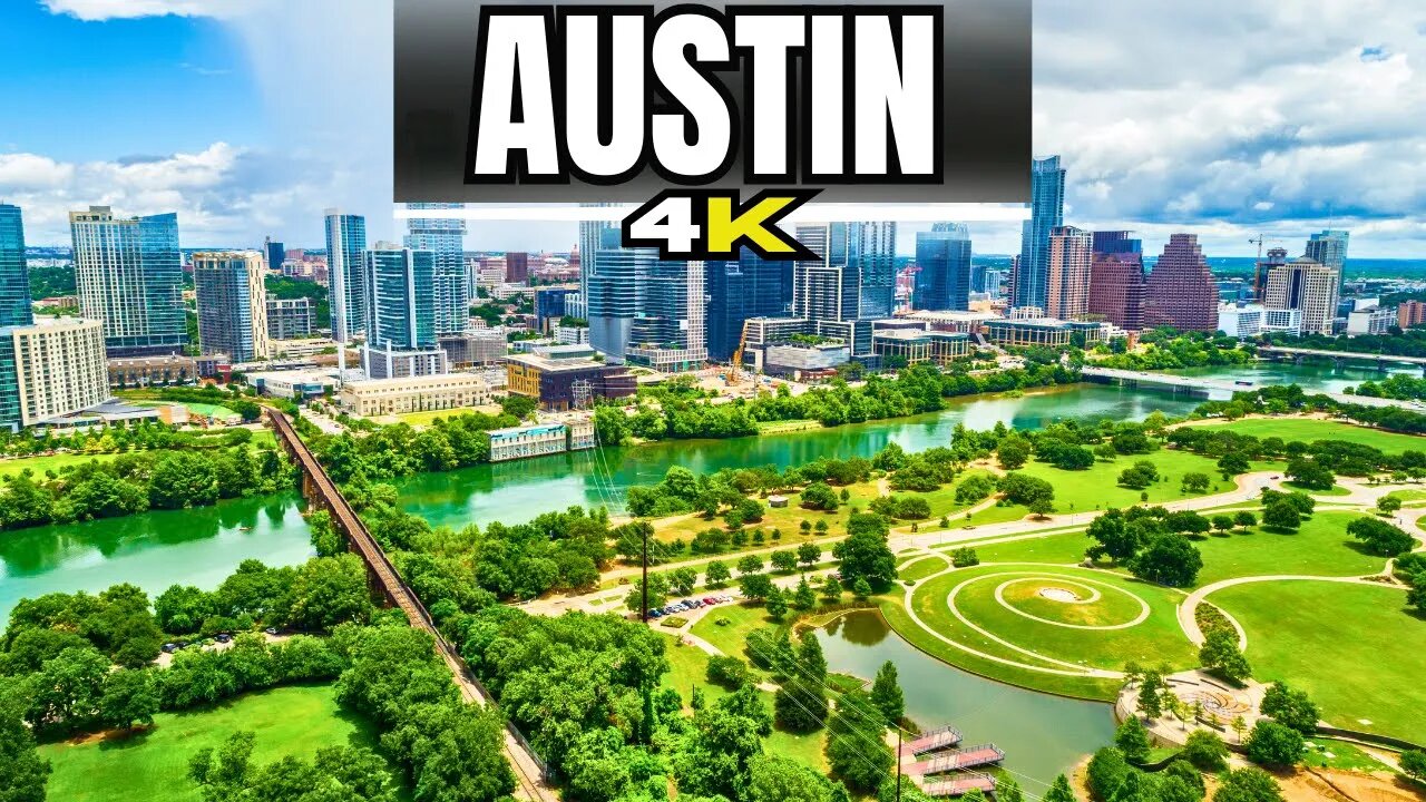 Austin, Texas USA 🎸 | Aerial Beauty in 4K Drone Footage