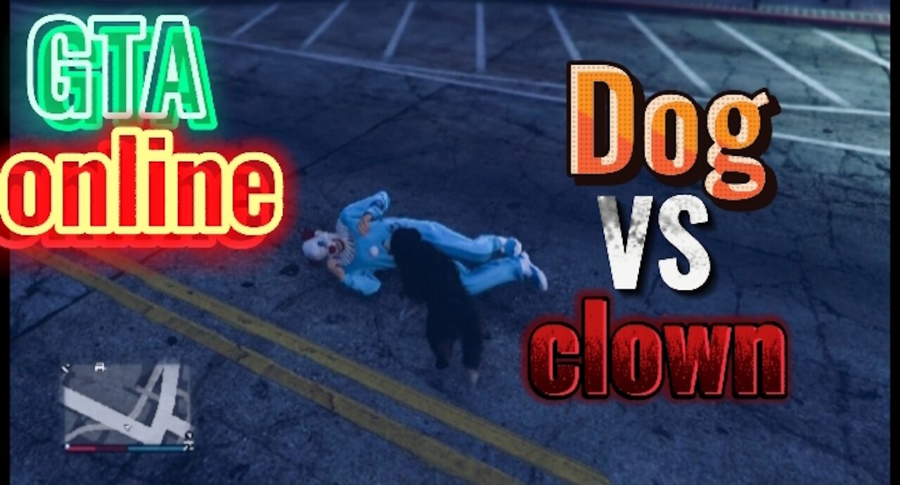 GTA online Halloween event fighting the clown slasher while in dog form