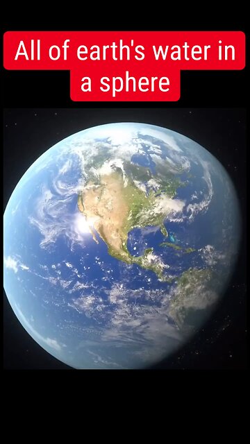 All of earth's water in a #sphere 😳