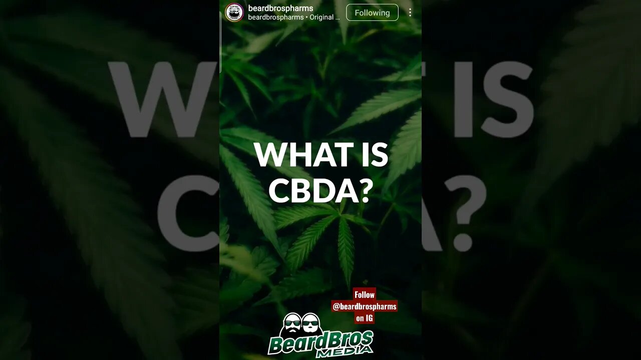 What is CBDA? (CANNABIDIOLIC ACID) #shorts