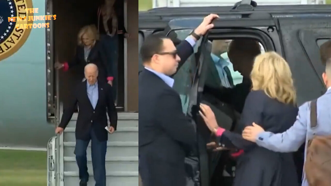 Biden shuffles on his way to the beach in the U.S. Virgin Islands, where he'll spend the rest of the year and 40% of his presidency on vacation.