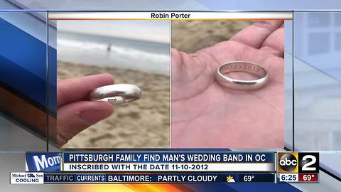Pittsburgh family on nationwide search for owner of ring found in Ocean City