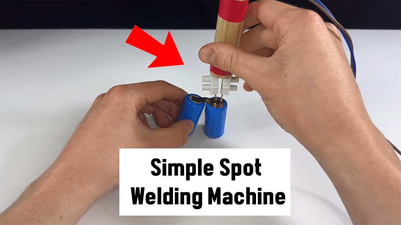 How To Make A Simple Spot Welding Machine using battery