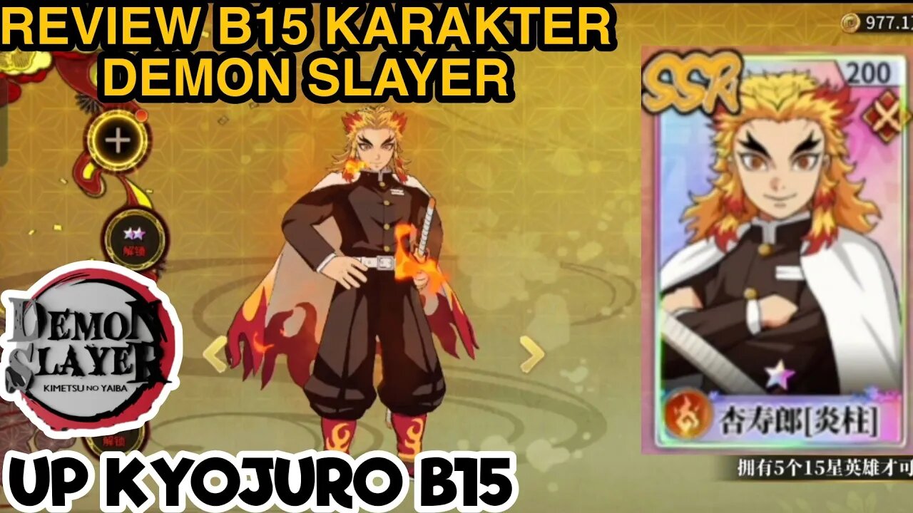 KYOJURO DAMAGE B15 REVIEW | BURNING MAKING GILA!! Demon Slayer China