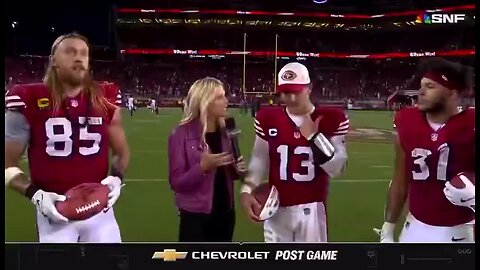 Nick Bosa Crashes Postgame Interview Wearing a MAGA Hat