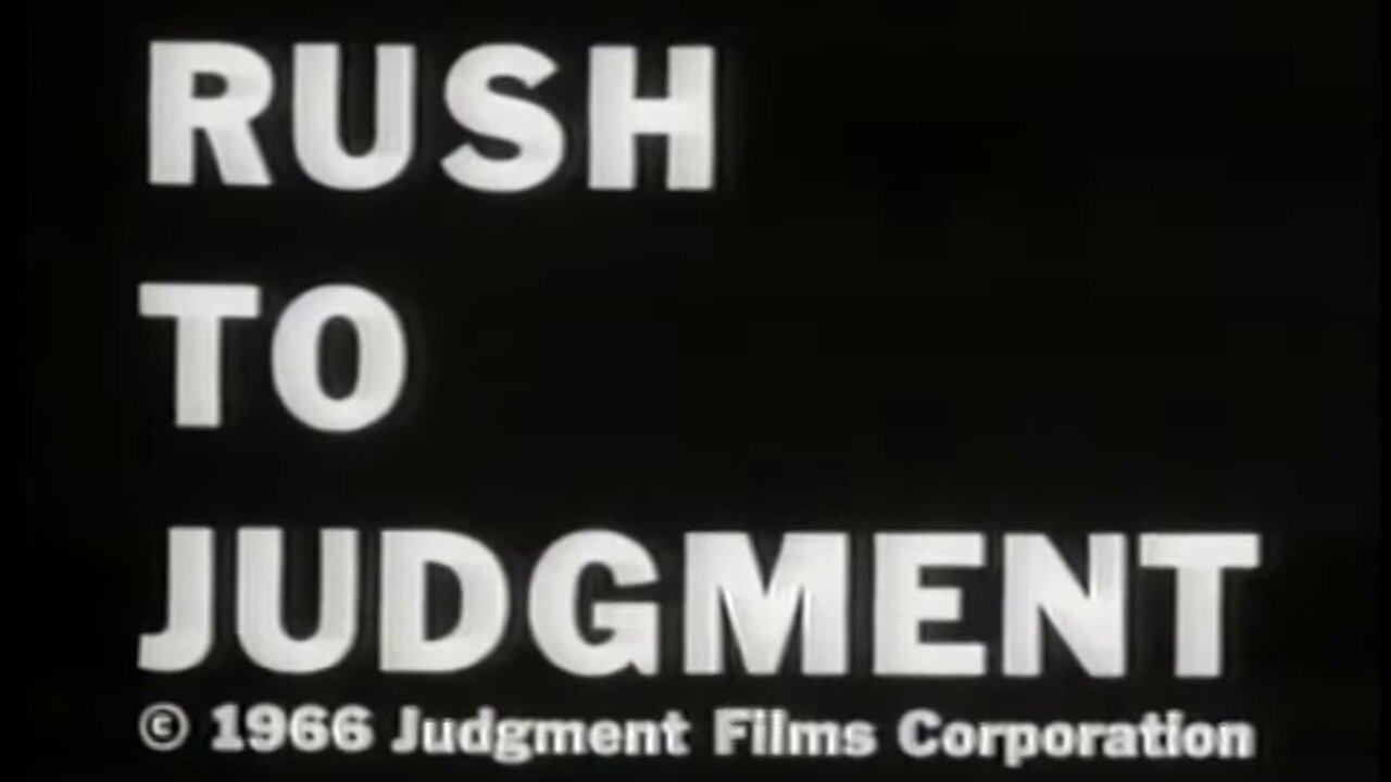 Rush to Judgment - Mark Lane (1966)