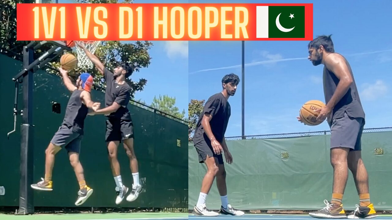 1V1 V.S. D1 🇵🇰 PAKISTANI HOOPER IN EXTREME HEAT!