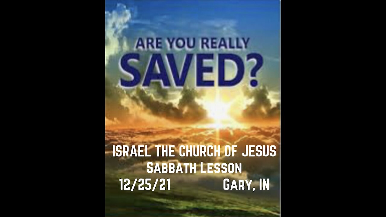 ARE YOU REALLY SAVED?