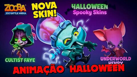 NOVA Animação Halloween Zooba NOVA SKIN do ZAC REVELADA!