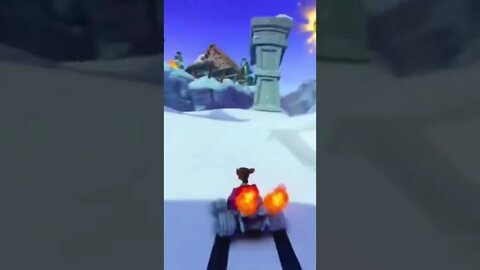 Pinstripe’s Charcoal Colored CTR Kart - Crash Team Racing Nitro Fueled