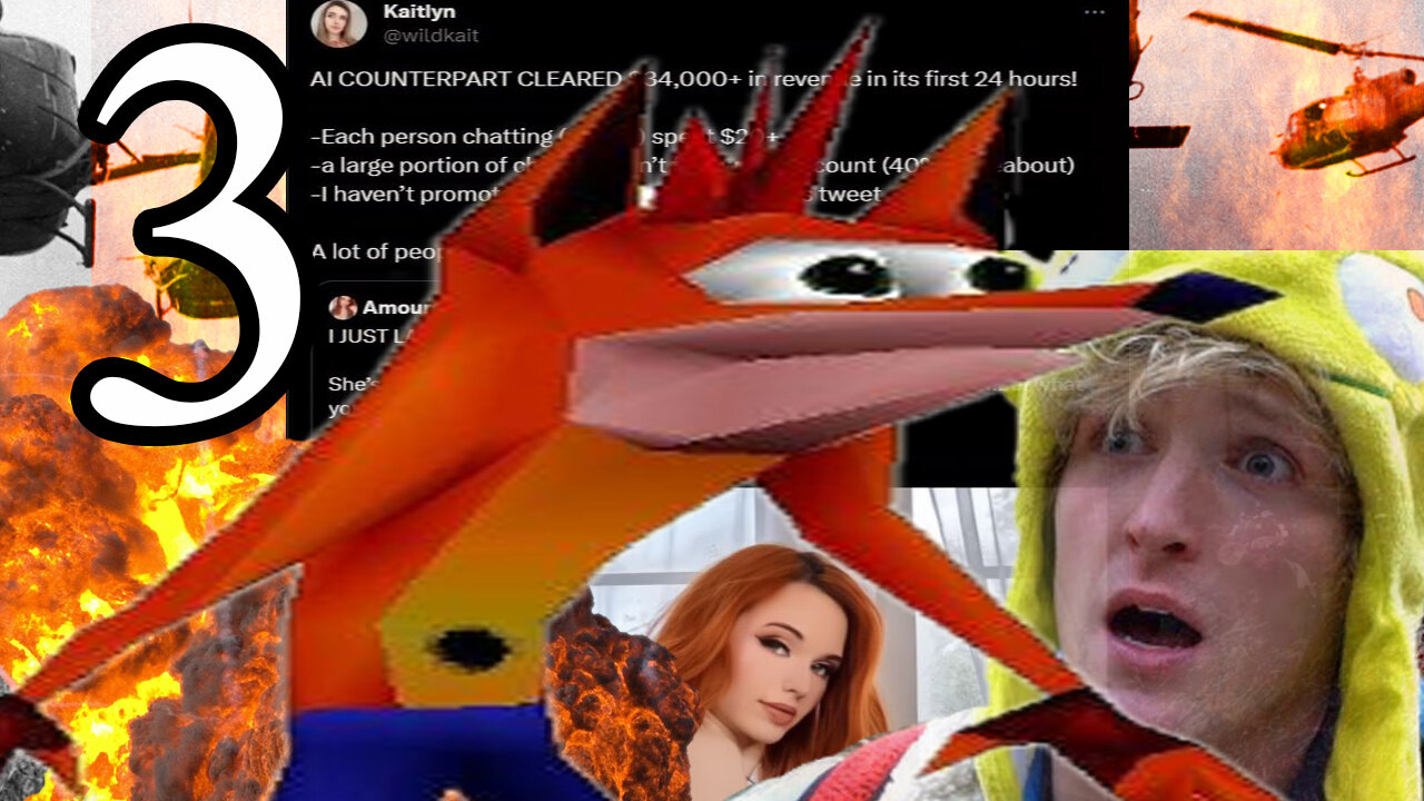 Unhinged talks about Ai and Logan Paul Crash Bandicoot part 3