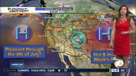 10News Pinpoint Weather with Meteorologist Megan Parry
