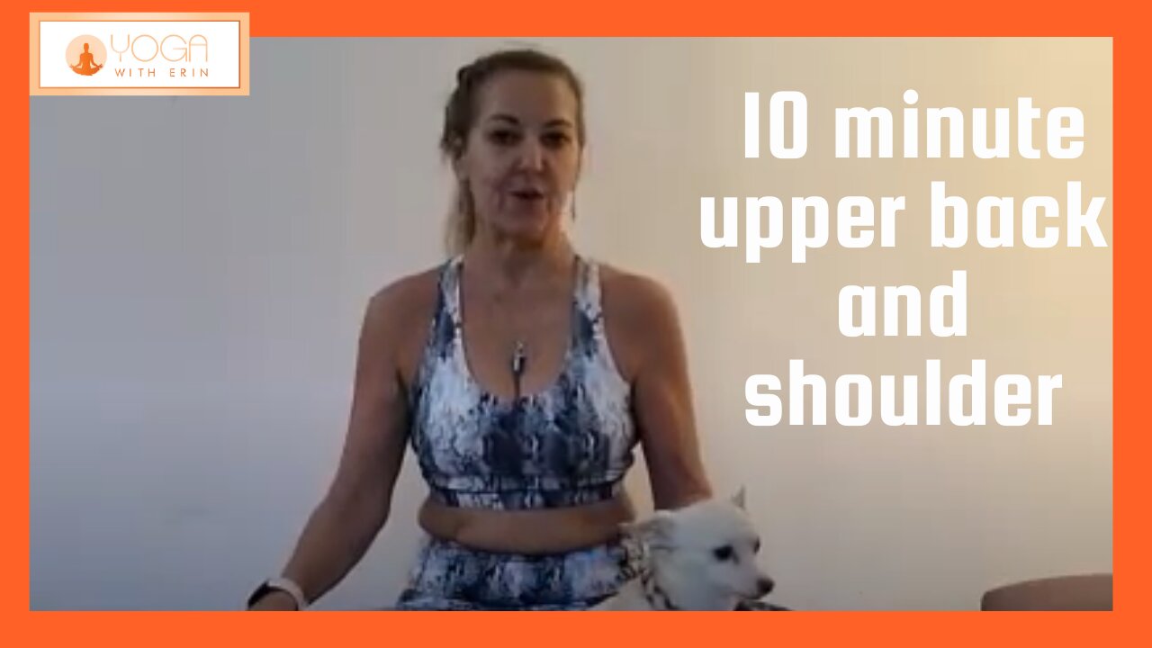 10 minute stretch for UPPER BACK and SHOULERS beginners - Yoga for Beginners