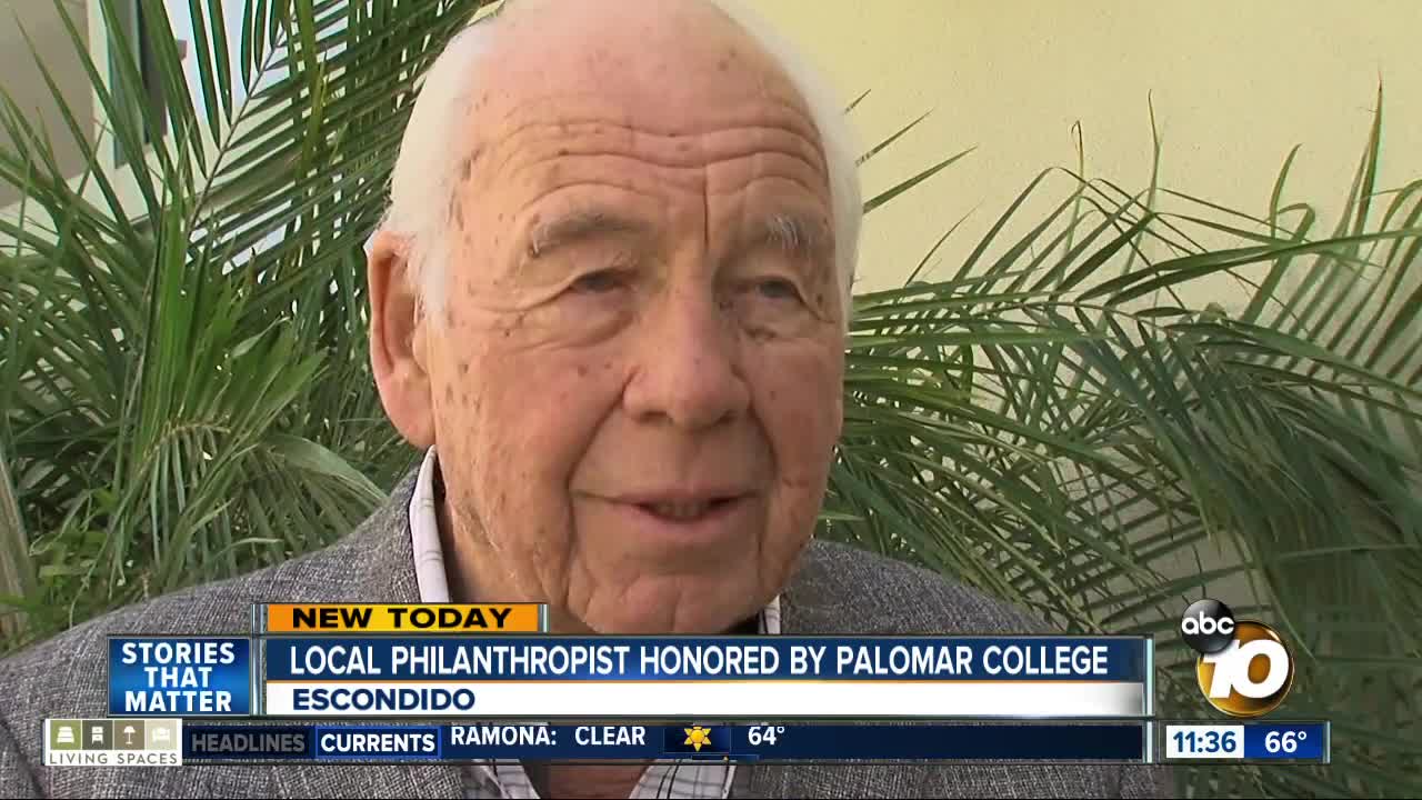 San Diego philanthropist honored by Palomar College