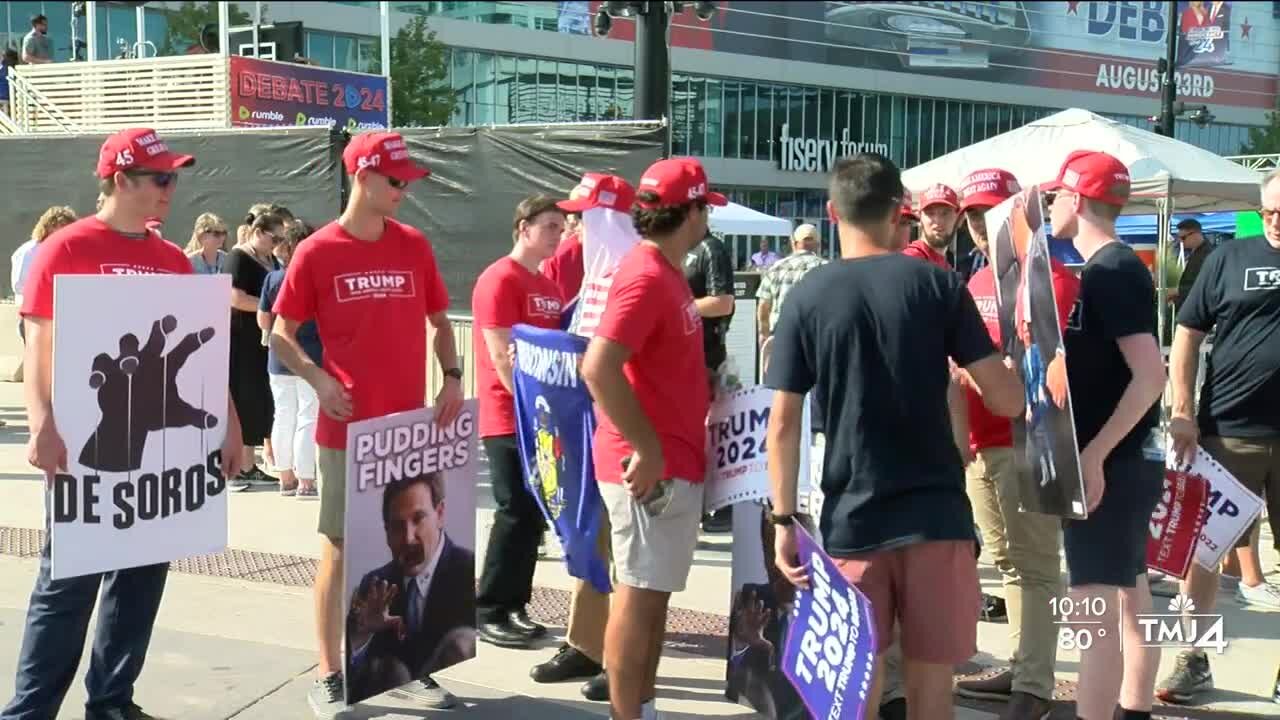 Protesters and GOP supporters make voices heard outside Republican debate