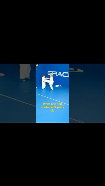 3 Year Old mixed martial artist does 2 martial arts. when she first started BJJ & Taekwondo