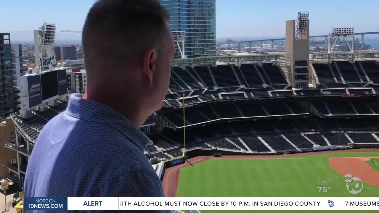 Padres fan hoping to 'share' view of Petco Park during baseball season