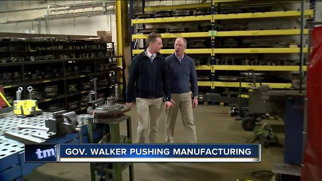 Gov. Walker pushing manufacturing to young people
