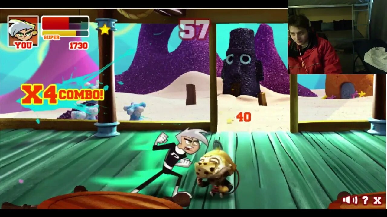 Monkey VS Danny Phantom In A Nickelodeon Super Brawl 2 Battle With Live Commentary