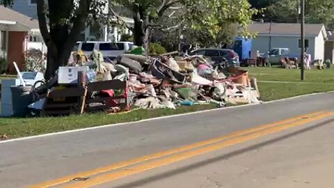 Aftermath of flooding from Hurricane Helene - North Carolina
