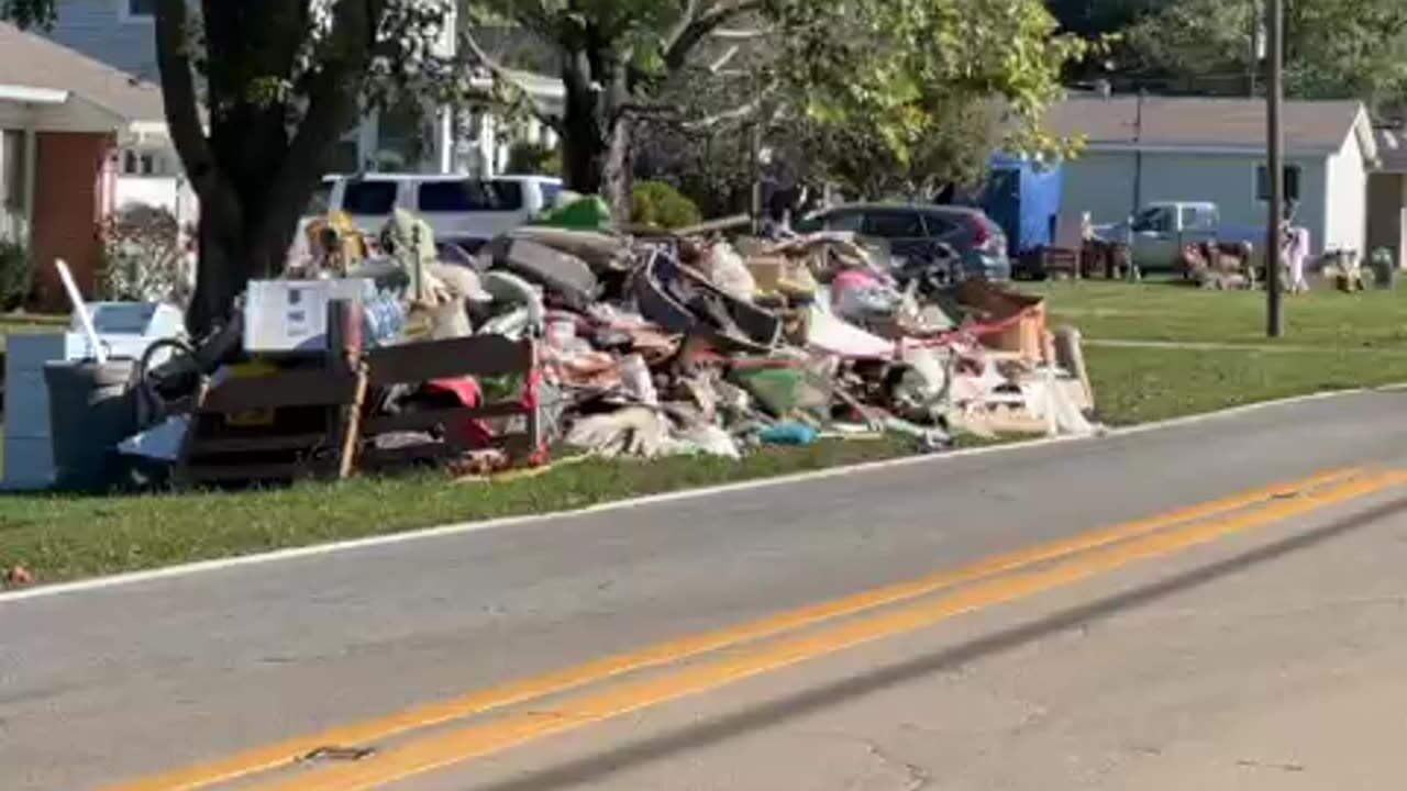 Aftermath of flooding from Hurricane Helene - North Carolina
