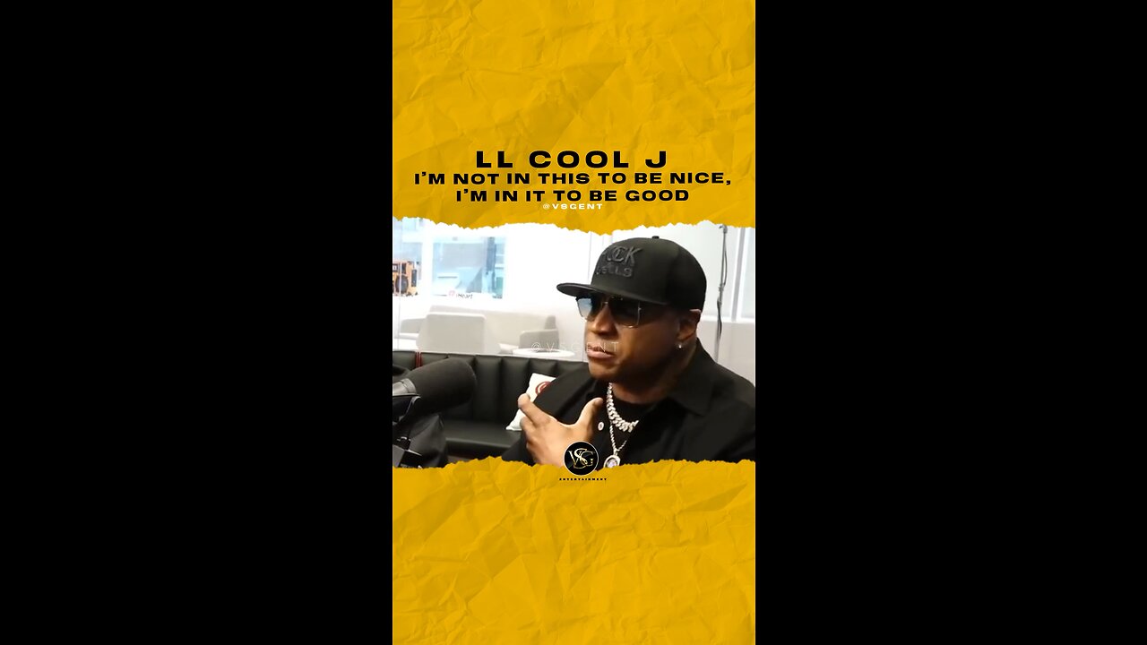 @llcoolj I’m not in this to be nice, I’m in it to be good