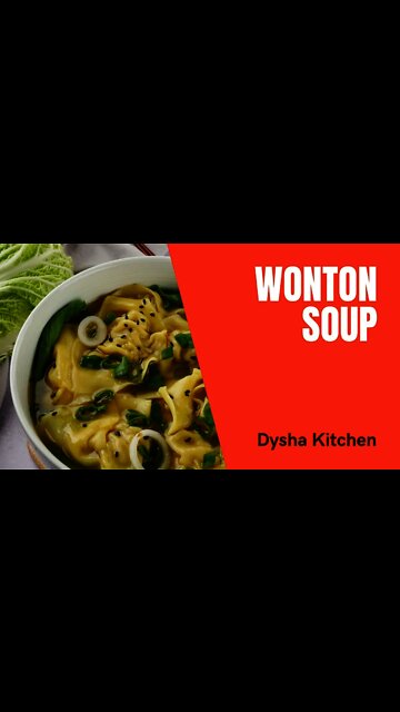 Cooking Wonton Soup at Home. Cooking Idea & Inspiration. Dysha Kitchen. #shorts