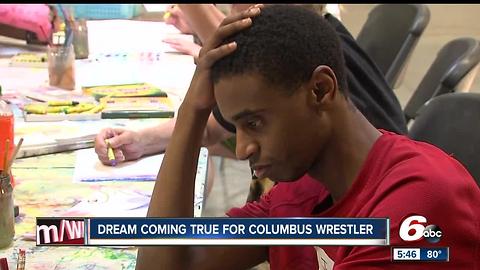 Dream comes true for Columbus wrestler