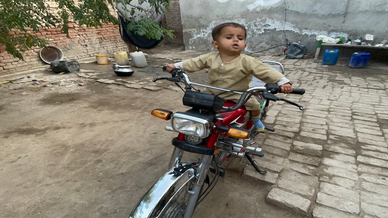Will my son Malik Rayan Isra drive the Motorbike?