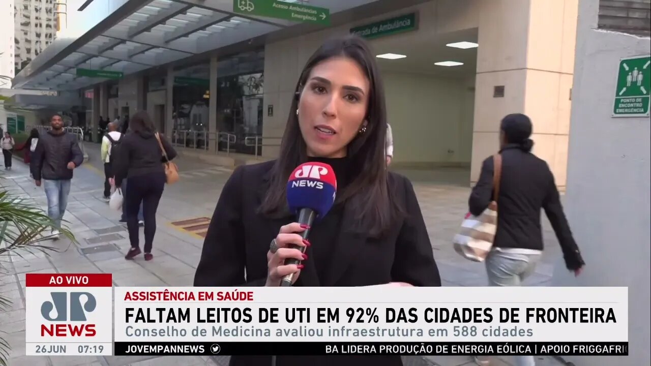 Levantamento mostra que 92% de cidades de fronteiras não contam com leitos de UTI