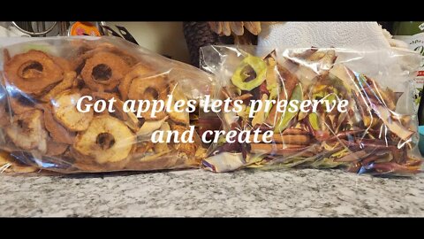 Got apples? Let's preserve and create #dehydrated #apples #potpourri