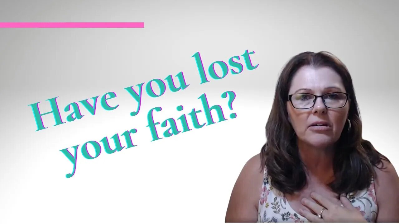 Have you lost your faith and are struggling spiritually?