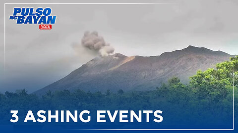 Bulkang Kanlaon, nakapagitala ng tatlong ashing events