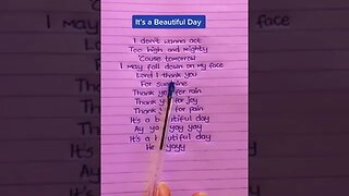 It’s a beautiful Day #lyrics #shorts #viral