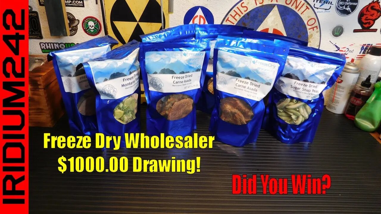 Freeze Dry Wholesalers $1000 Giveaway Drawing And Taste Test!