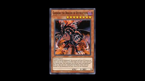 Yu Gi Oh! Gandora The Dragon of Destruction