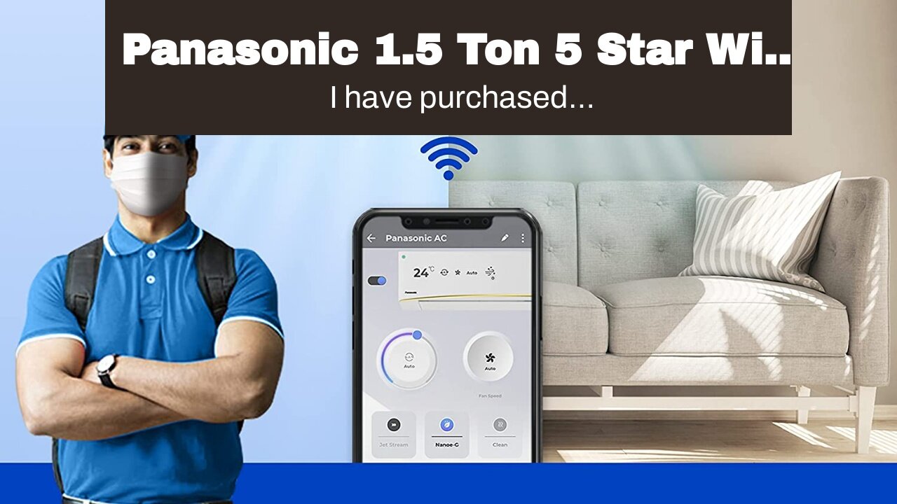 Panasonic 1.5 Ton 5 Star Wi-Fi Twin-Cool Inverter Split Air Conditioner (Copper, Shield Blu Ant...