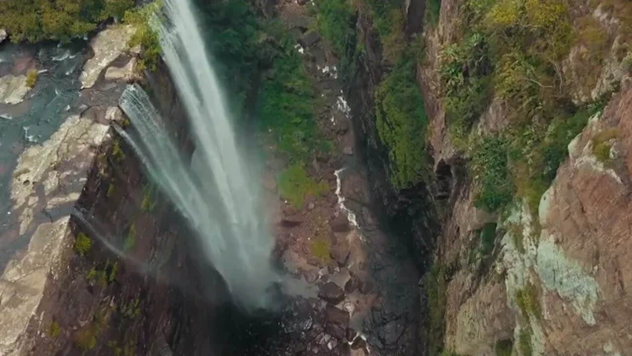 A Waterfalls From Mountain To River