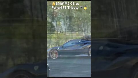 👌635 HP BMW M5 CS vs 720 HP Ferrari F8 Tributo🏁 #f8tributo #bmwm5cs #m5cs #ferrari #bmwm5