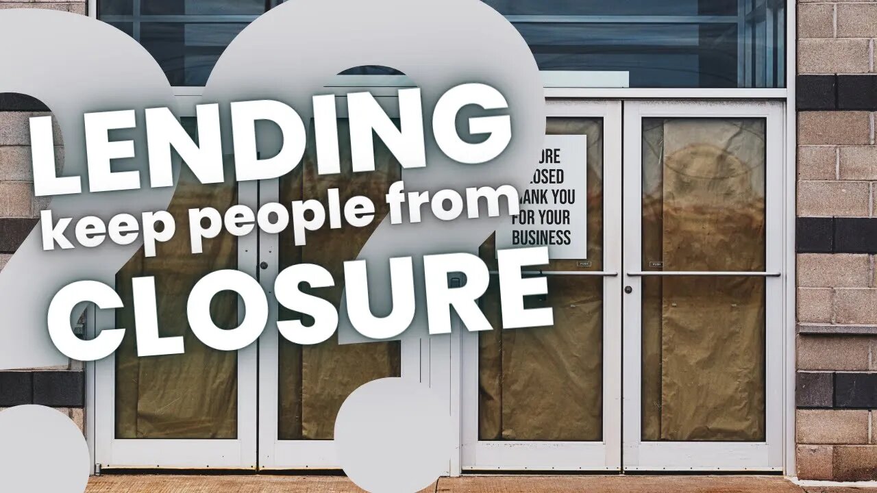Stronger lending practices keep people from closure?