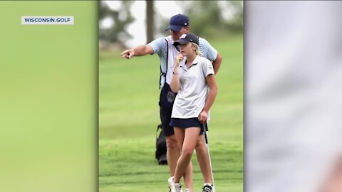 Stricker caddies for daughter at WSGA