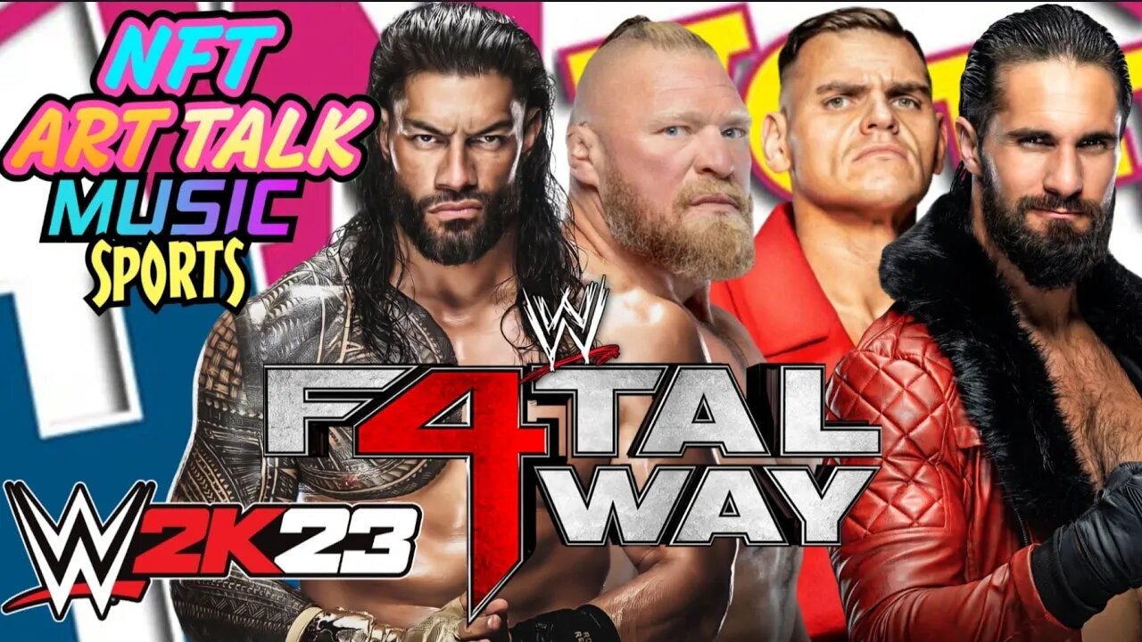 π€Ύπ½ββοΈ Roman Reigns ππΌββοΈ Brock Lesnar π Seth Rollins π‘ Gunther WWE 2K23 Fatal Four Way Match