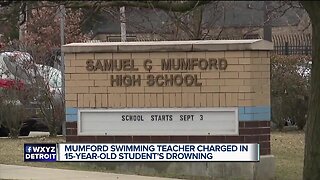 Mumford swimming teacher charged in 15-year-old student's drowning