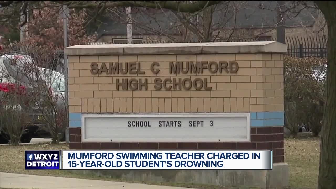 Mumford swimming teacher charged in 15-year-old student's drowning