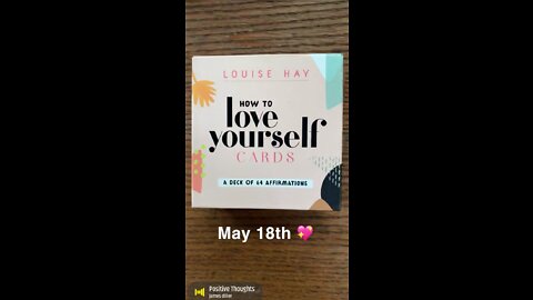 May 18th oracle card: positive mindset