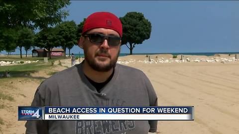 Milwaukee beaches closed/under advisory ahead of hot weekend