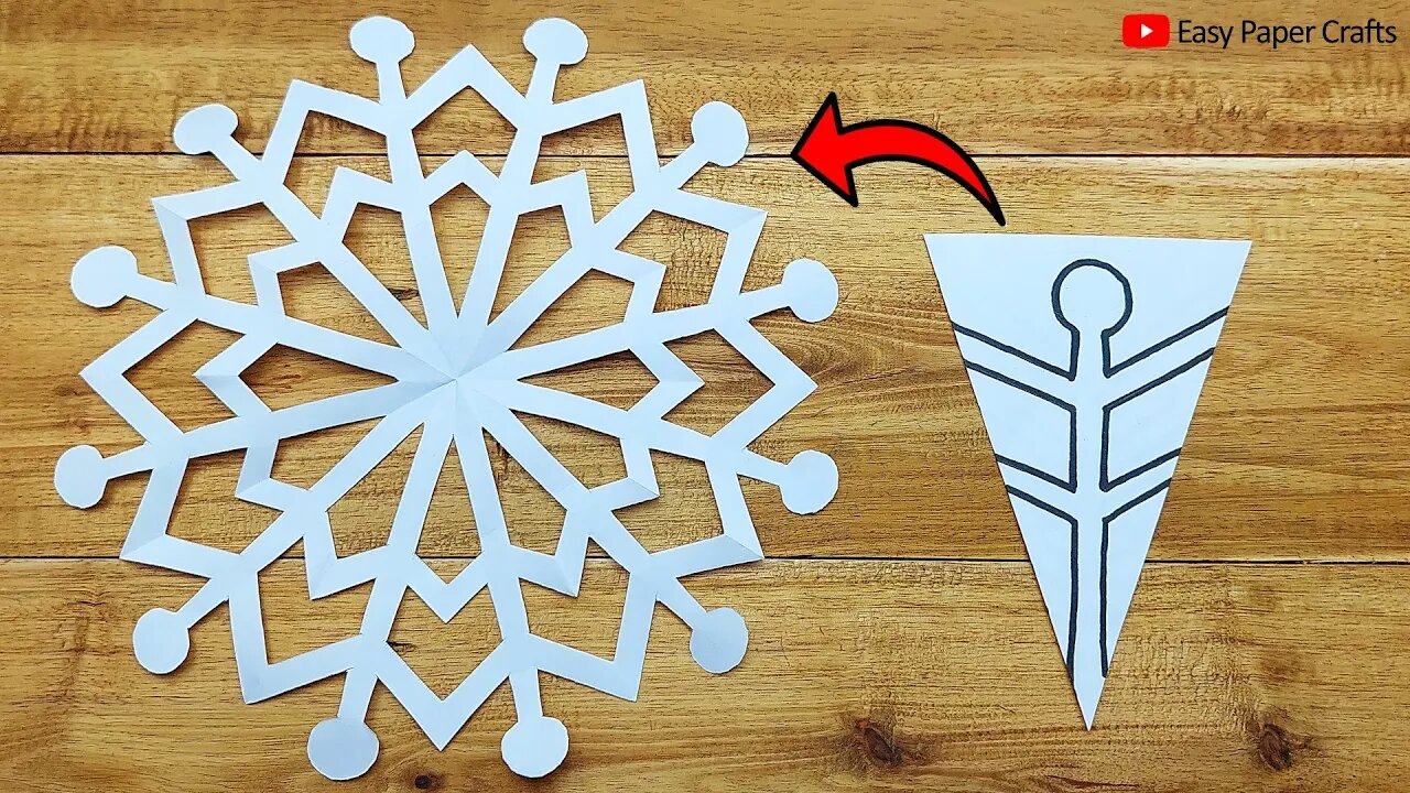 Paper Cutting Snowflakes Design ❄️ How to Make Snowflake Out of Paper 🎄 Easy Paper Crafts