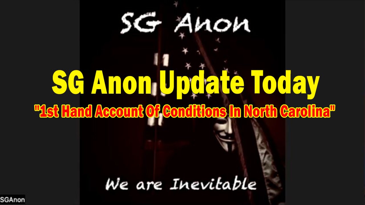 SG Anon Update Today 10.25.24: "1st Hand Account Of Conditions In North Carolina"